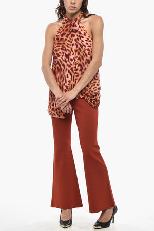 Hoch geschnittene Flare-Hose COMPACT elastisch