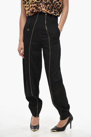 Pantaloni in Lana EWA con Doppia Zip Frontale
