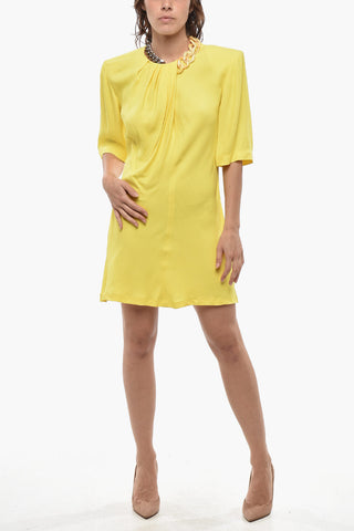 Solid-Color Dress FALABELLA With Chain At Neck