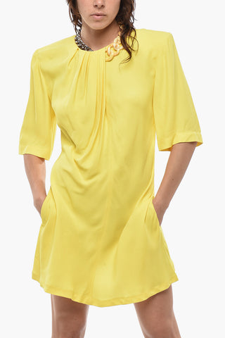 Solid-Color Dress FALABELLA With Chain At Neck