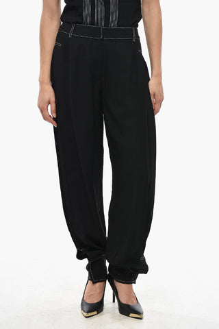 Hochtaillierte Hose NANCY Mit Falten