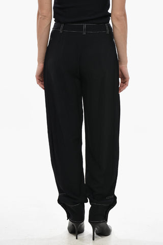 Hochtaillierte Hose NANCY Mit Falten