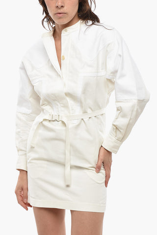 Langärmeliges Kleid LIANA mit Gürtel