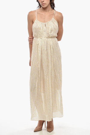 Kleid NADIA aus Seidenmischung mit Lurex-Details