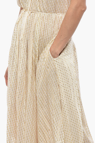 Silk-Blend Dress NADIA with Lurex Details