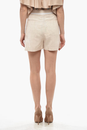Shorts in Lana ARIEL con Pince Frontale