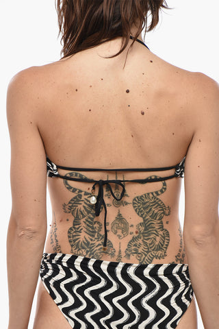 Two-Tone Bandeau Swimsuit Top