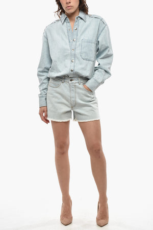 Denim-Jumpsuit SUMEMR Mit Logoknöpfen