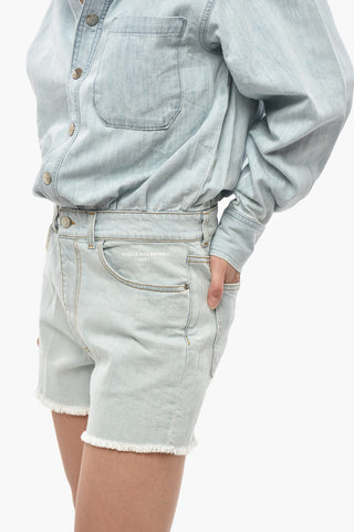 Denim-Jumpsuit SUMEMR Mit Logoknöpfen