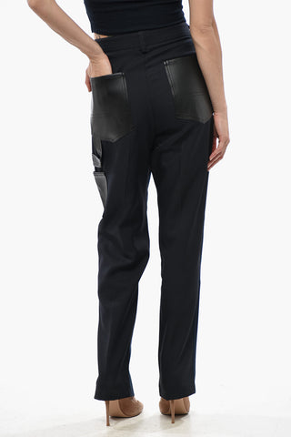 Baumwollhose GAVIN mit Patches aus Ökoleder