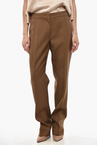 Slim Fit Wool Twill Trousers