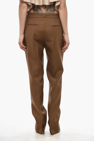 Slim Fit Wool Twill Trousers