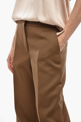 Slim Fit Wool Twill Trousers