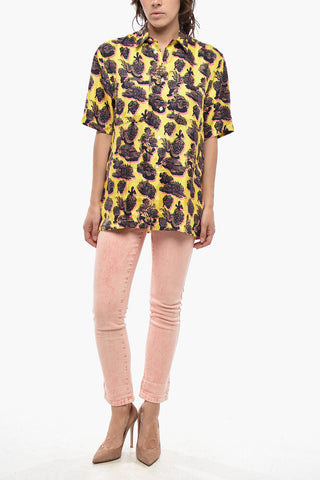 Patterned Silk Shirt RICKY with Double Pocket