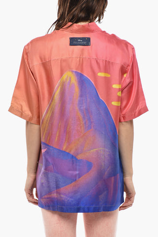 DISNEY Kurzarm-Seidenbluse MOUNT OLYMPUS