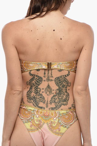 Bikini-Set Paisley-Muster MAXINE Mit Bandeau-Top