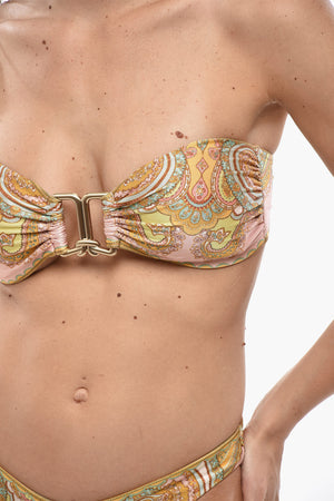 Bikini-Set Paisley-Muster MAXINE Mit Bandeau-Top
