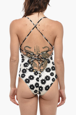 Floral Print One-Piece Swimsuit