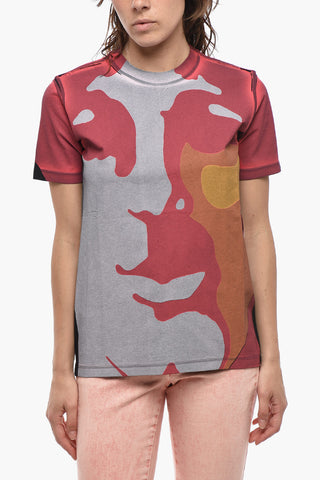 THE BEATLES T-Shirt mit Rundhalsausschnitt aus beschichteter Baumwolle
