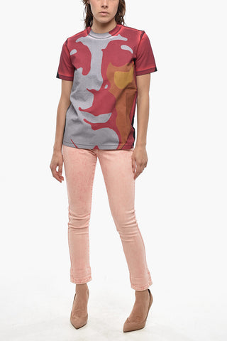 THE BEATLES T-Shirt mit Rundhalsausschnitt aus beschichteter Baumwolle
