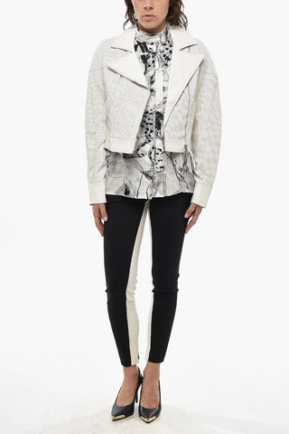 Vegan Leather Jacket KARLY With All-Over Laser-Cut Details