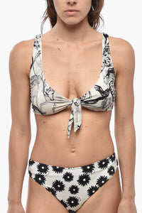 Bandeau Swimsuit with Front Knot