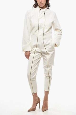 Jumpsuit ALMA ALL IN ONE in Misto Lino con Doppio Taschino