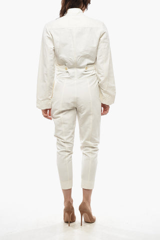 Jumpsuit ALMA ALL IN ONE in Misto Lino con Doppio Taschino