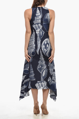 Ausgestelltes Seidenkleid ANABELLE Mit Muster