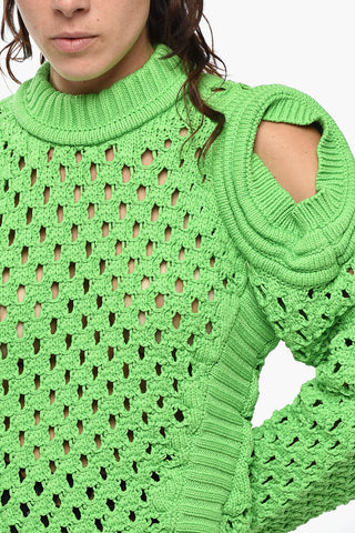 Openwork Oversized Fit Knit With Cut-Out Details