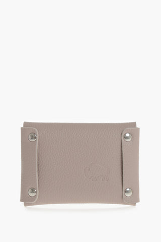 Portaspiccioli TITANO in Pelle Martellata con Monogram