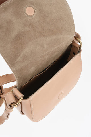 Leder-Umhängetasche mit Maxi-Quaste