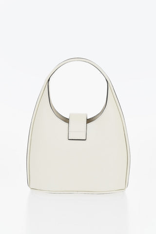 Leather Mini Hobo Bag With Removable Shoulder Strap