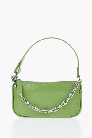 Borsa MINI RACHEL in Pelle Martellata con Catena Argentata