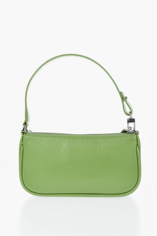 Ledertasche MINI RACHEL Aus Gehämmerter Lederoptik Mit Silberner Kette