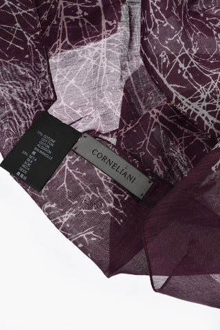 Printed Silk-Blend Foulard
