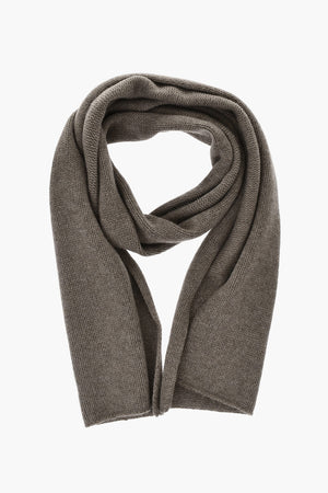 Solid Virgin Wool and Cashmere Scarf
