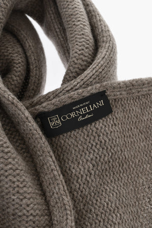 Solid Virgin Wool and Cashmere Scarf