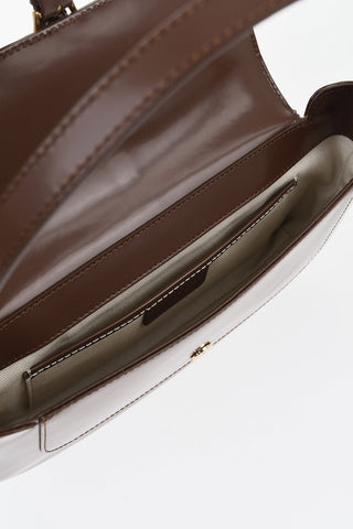 Borsa a Spalla MIRANDA in Pelle con Fibbia Dorata