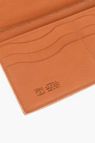 Portemonnaie Aus Gehämmeretem Leder Mit Ton-in-Ton-Logo