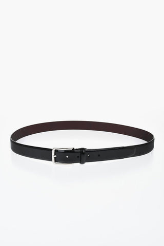 CC COLLECTION Metal Buckle Patent Leather Belt