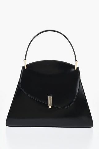 Borsa a Mano PRISMA In Pelle con Chiusura in Effetto Dorato
