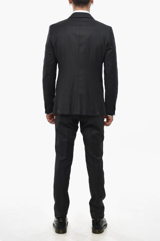 CC COLLECTION Wool 3-Piece Suit RESET with Shawl Lapel
