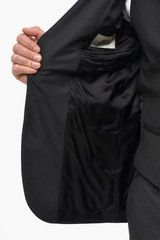 CC COLLECTION Wool 3-Piece Suit RESET with Shawl Lapel