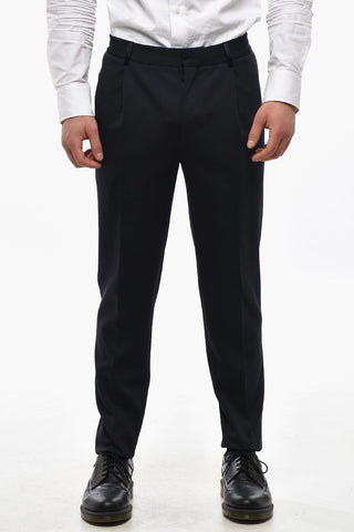 CC COLLECTION Three-Piece Suit with Satin Shawl Lapel