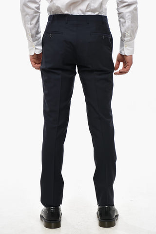 CC COLLECTION Mohair-Blend 3-Piece Suit with Peak Lapel