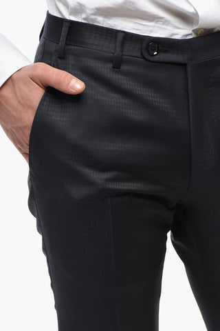 CC COLLECTION Dreiteiliger Anzug aus Mischwolle mit Satin-Schalkragen
