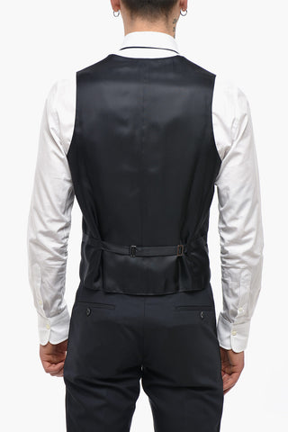 CC COLLECTION Dreiteiliger Anzug mit Satin-Details
