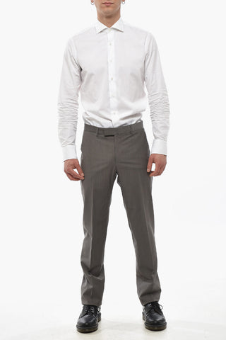 Virgin Wool Trousers ACADEMY Regular Rise