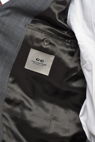 CC COLLECTION District Check Anzug aus reiner Schurwolle mit klassischem Revers